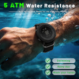Military Watches with Compass for Men Tactical Watch Outdoor Sports Watches for Men Hiking Digital Wrist Watch with Barometer,Altimeter,Step Counter