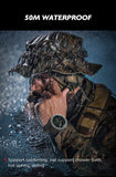 CakCity Digital Military Tactical Watch for Men - A versatile outdoor sports watch featuring a zinc alloy case and nylon strap, complete with a compass, barometer, stopwatch, metronome, and three alarms.