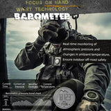 CakCity Hiking Digital Wrist Watch - Military & Tactical Watch for Men with Barometer, Altimeter, Compass, Temperature, Pedometer, 5ATM