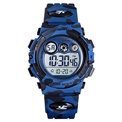 CakCity Kids Watches Digital Sport Watches for Boys Girls Outdoor Waterproof Watches with Alarm Stopwatch Military Child Wrist Watch Ages 5-10 - CakCity Watches