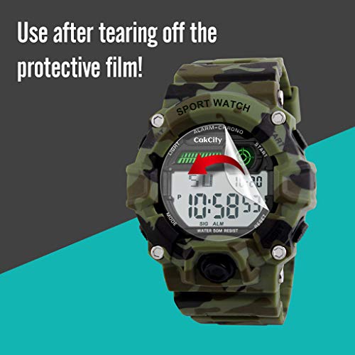 Boys Camouflage LED Sport Watch,Waterproof Digital Electronic Casual Military Wrist Kids Sports Watch with Silicone Band Luminous Alarm Stopwatch Watches - CakCity Watches